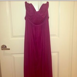 David’s bridal bridesmaid dress Sangria color